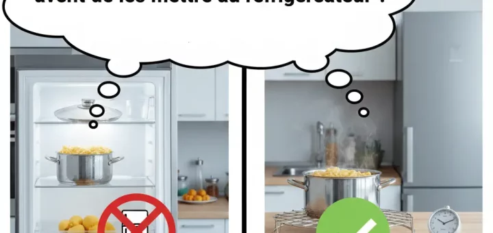 Faut-il refroidir les aliments chauds avant de les mettre au réfrigérateur ?