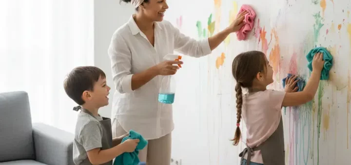 nettoyer-des-murs-affreusement-taches