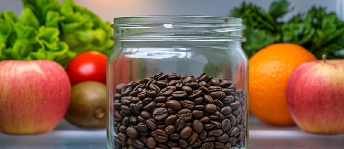 Use coffee grounds to eliminate fridge odors naturally