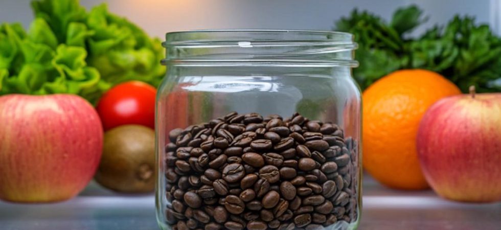 Use coffee grounds to eliminate fridge odors naturally