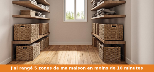 J'ai rangé 5 zones de ma maison en moins de 10 minutes — la transformation est incroyable