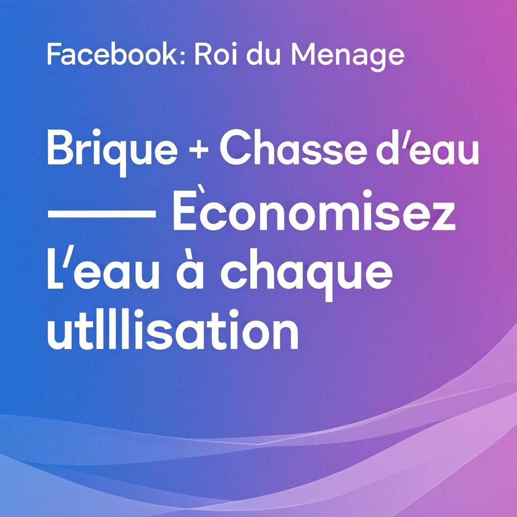 Brique dans le réservoir de toilette