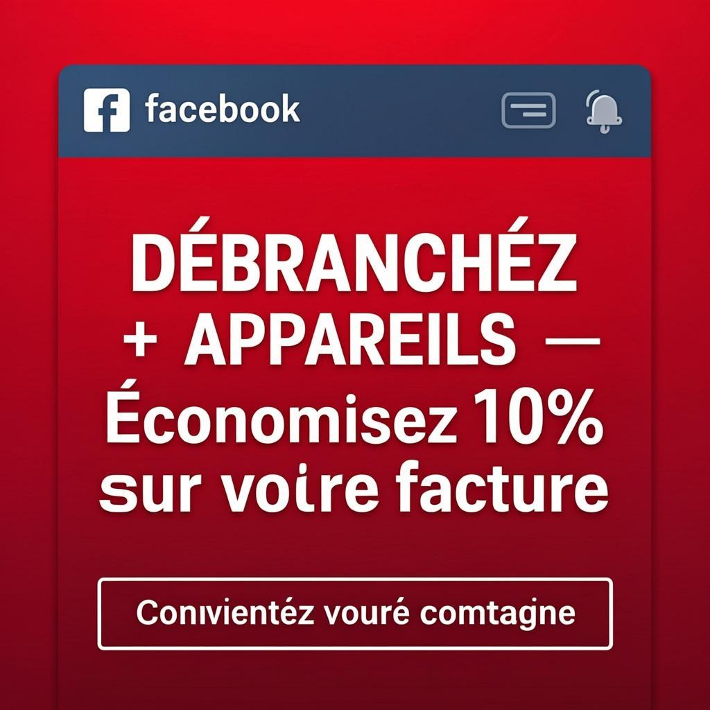 Débranchez les appareils pour économiser l'énergie