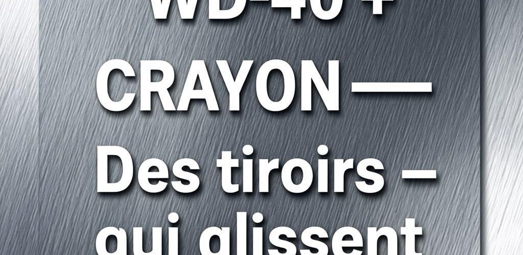 Astuce WD-40 pour effacer les marques de crayon sur les murs