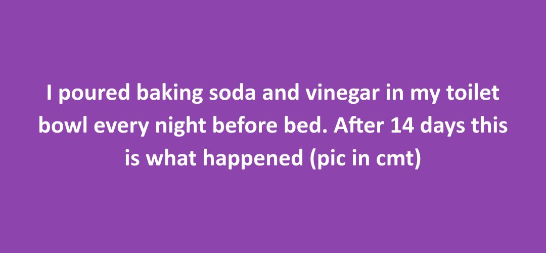 Baking soda and vinegar to clean toilet naturally