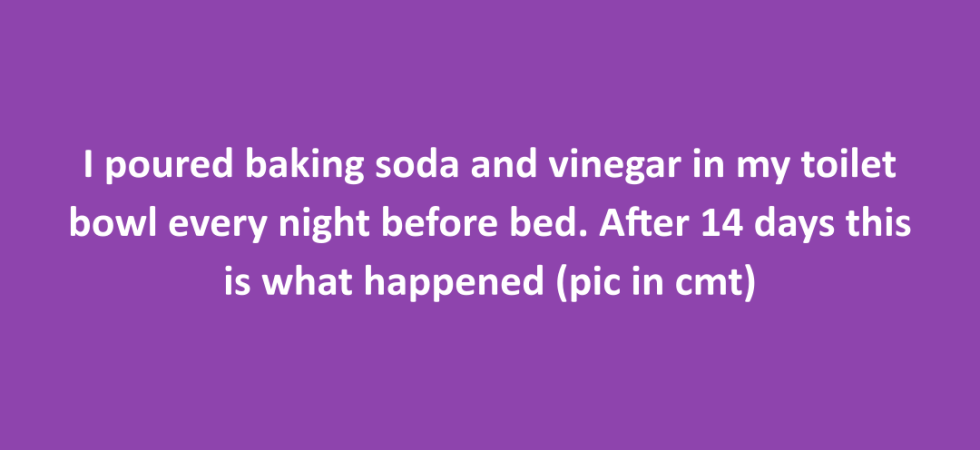 Baking soda and vinegar to clean toilet naturally