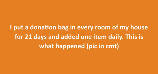 Keep a donation bag in closet for easy decluttering