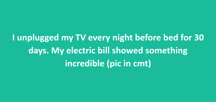 Unplug appliances to save energy and money