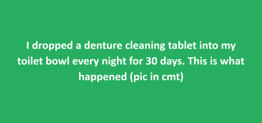 Denture cleaning tablet to deep clean toilet bowl