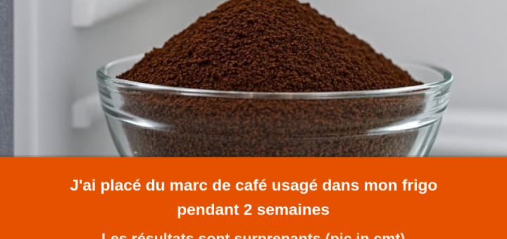Marc de café pour absorber les mauvaises odeurs